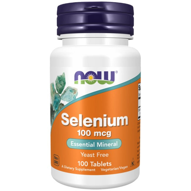 NOW Foods Selenium – селен 100 µg, 100 таблетки