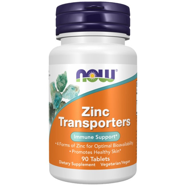 NOW Foods Zinc Transporters – цинков комплекс, 90 таблетки