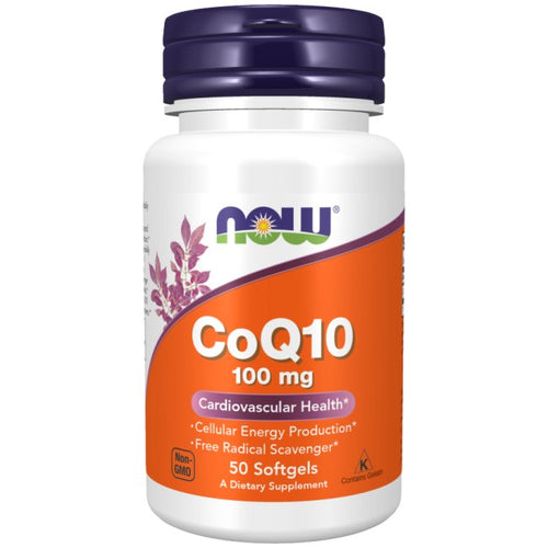 NOW Foods CoQ10 – коензим Q10 100 mg, 50 софтгел капсули