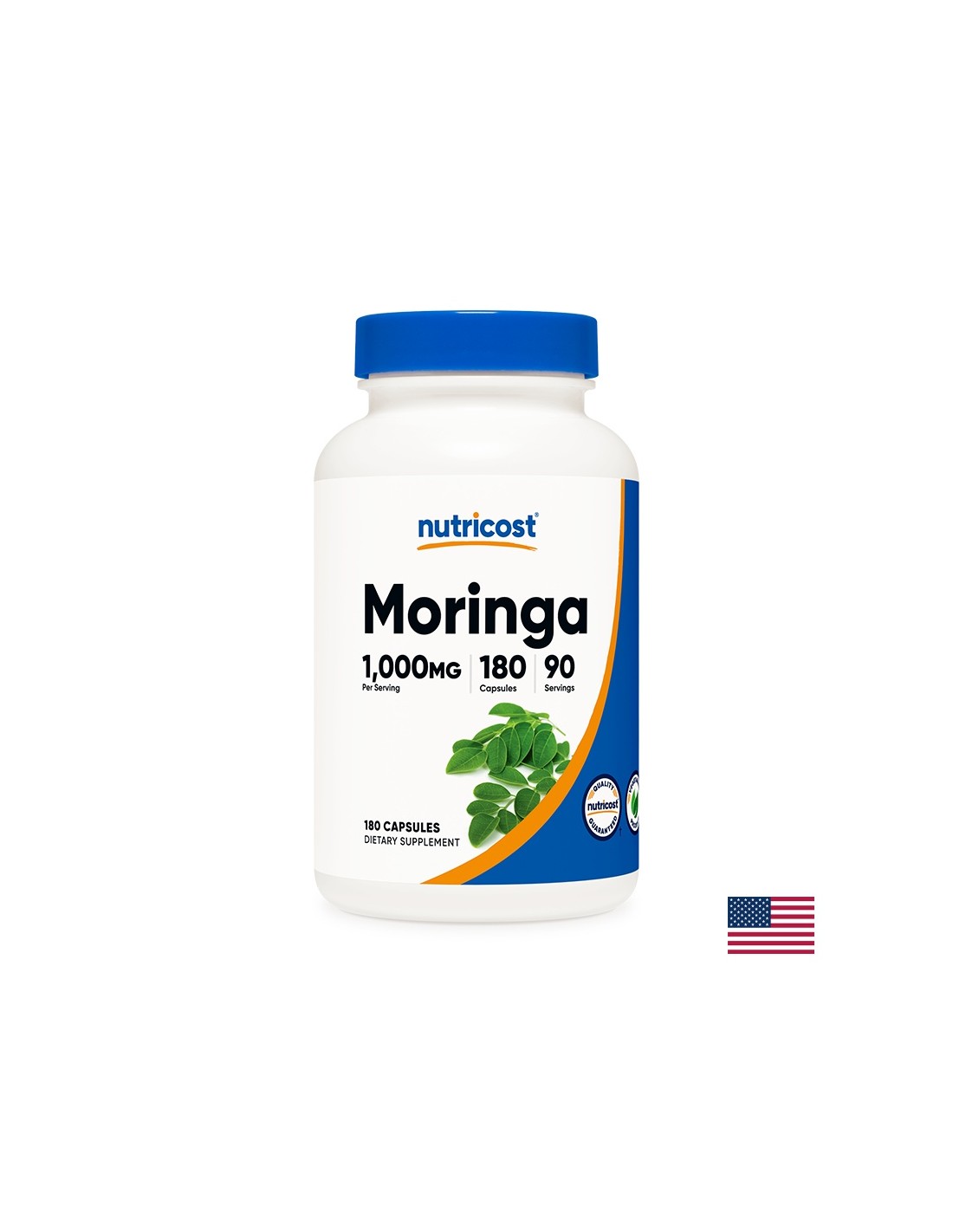Nutricost Moringa – моринга 500 mg, 180 капсули