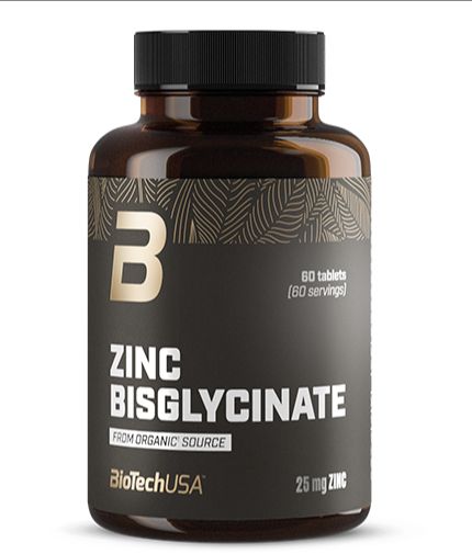 BioTechUSA Zinc Bisglycinate – цинк 25 mg, 60 таблетки
