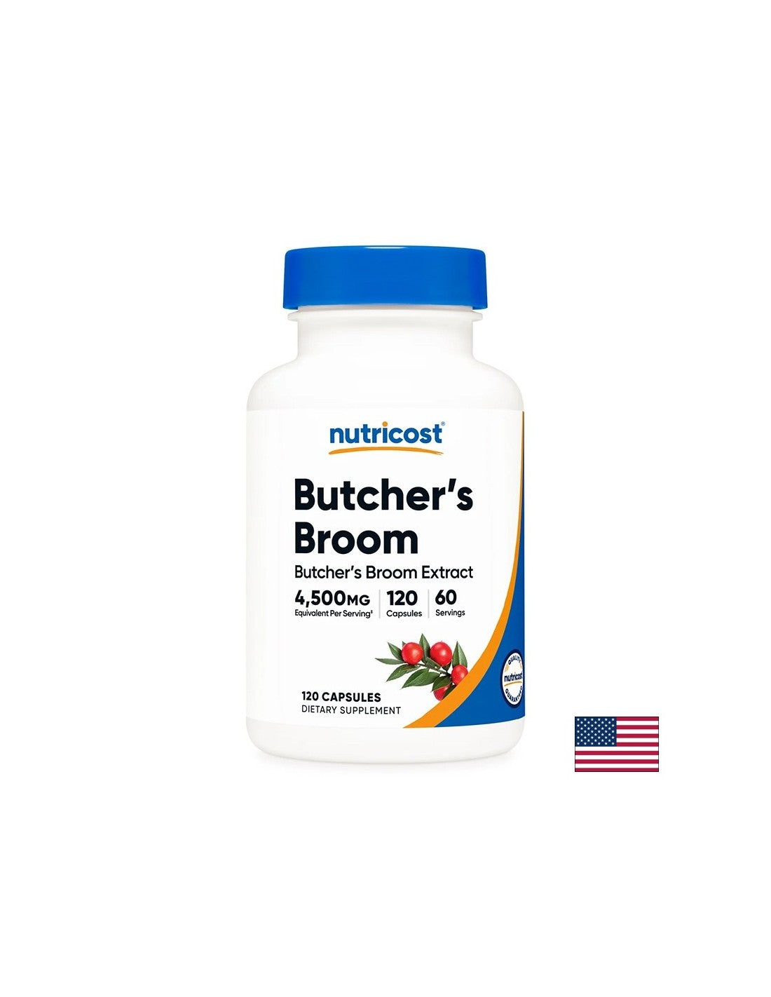 Nutricost Butcher’s Broom – бодлив залист 150 mg, 120 капсули