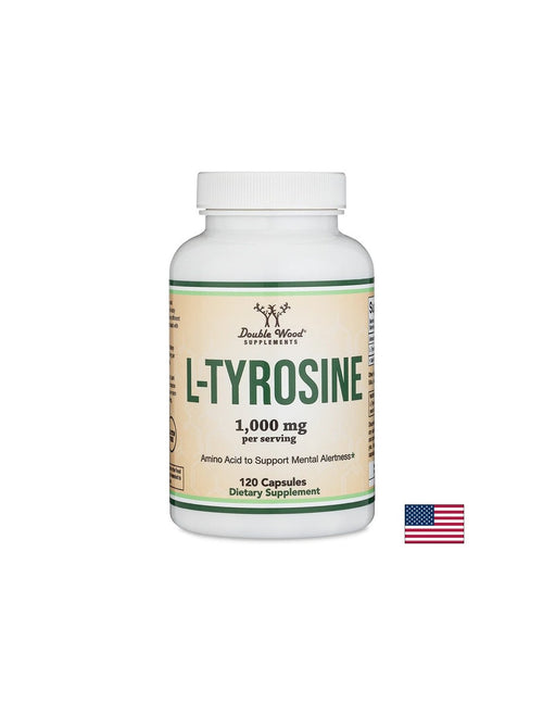Double Wood L-Tyrosine – L-тирозин 500 mg, 120 капсули